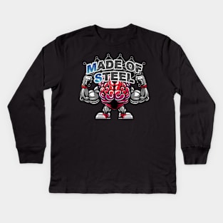 Made of Steel Kids Long Sleeve T-Shirt